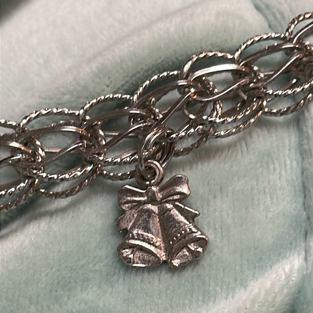Sterling bells charm